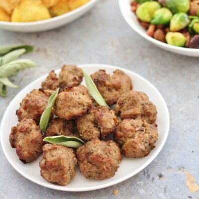 Pork, Sage & Onion Stuffing Balls (Gluten Free, Dairy Free, Egg Free, Nut Free)