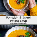 Pumpkin and Sweet Potato Soup Pin