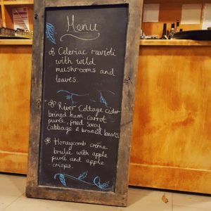 River Cottage Christmas Menu