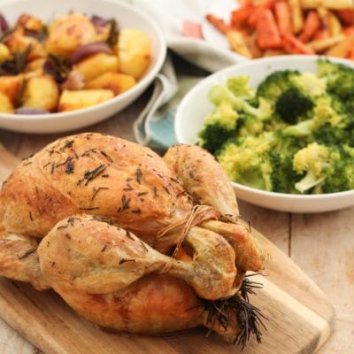 Classic Roast Chicken and Homemade Gravy