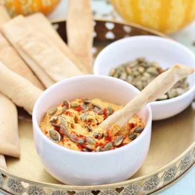 Roasted Pumpkin Hummus (Vegan)