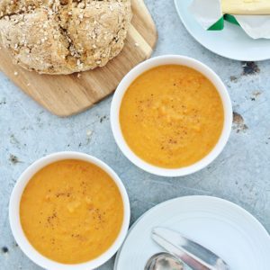 Sweet Potato and Red Lentil Soup 