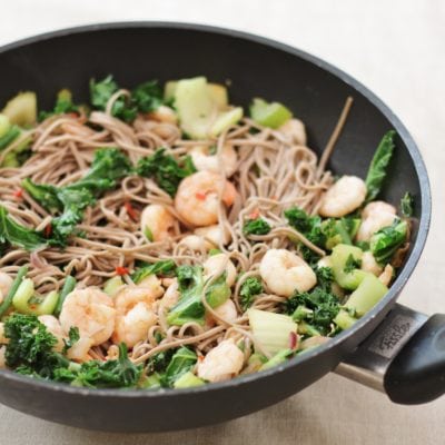 King Prawn Stir Fry with Buckwheat Noodles