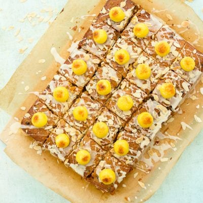 Easy Simnel Cake Traybake