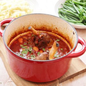 Spanish Red Wine and Lamb Shank Casserole