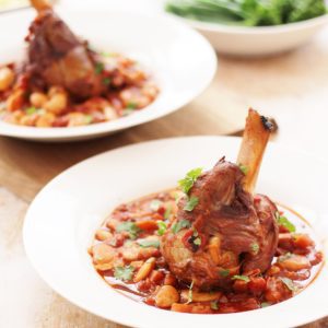 Spanish Red Wine and Lamb Shank Casserole