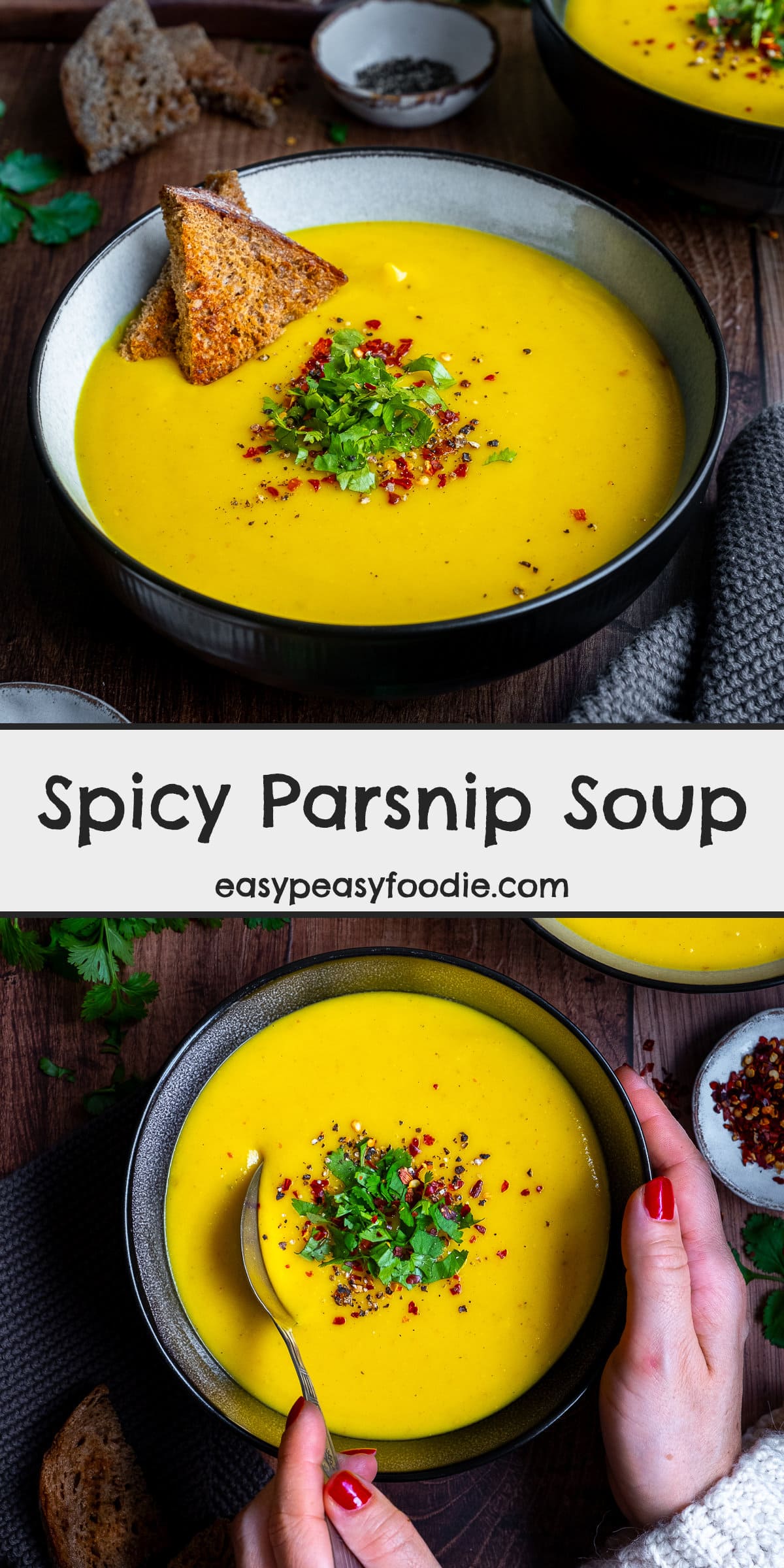 Spicy Parsnip Soup Pin