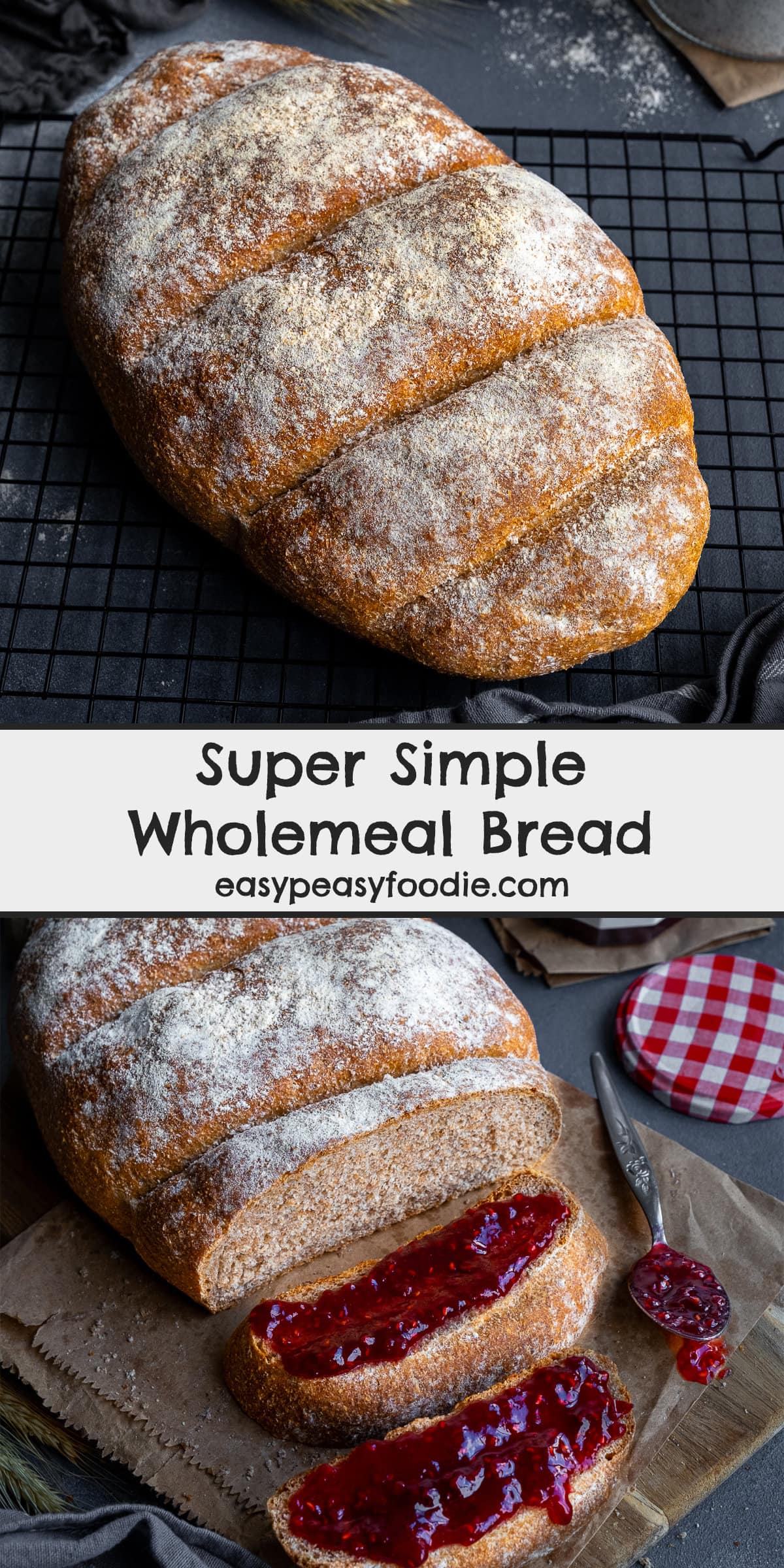 Super Simple Wholemeal Bread Pin