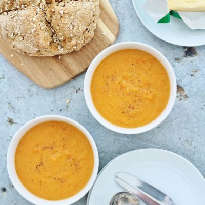 Sweet Potato and Red Lentil Soup (Vegan)