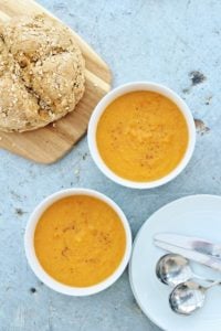 Sweet Potato and Red Lentil Soup 