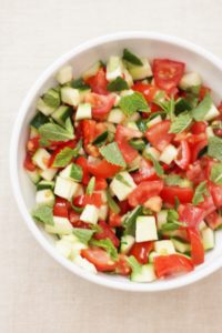 Courgette and Tomato Salad