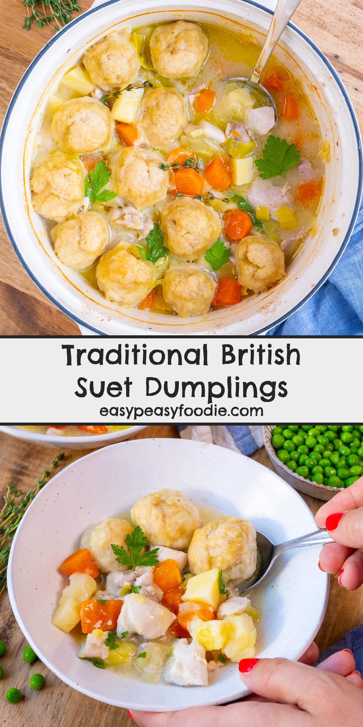 Traditional British Suet Dumplings Pin