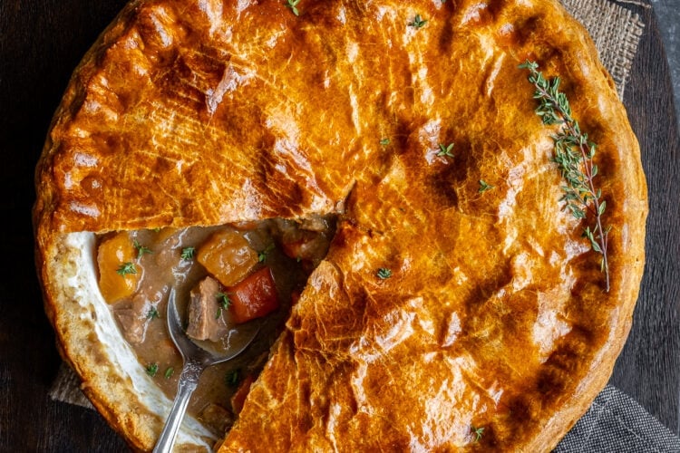 Traditional Suet Crust Steak Pie