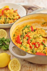 Easy One Pot Vegetable Paella Vegan